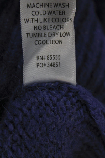 Pistola Womens Purple Crew Neck Pullover Sweater Long Sleeve Size XS