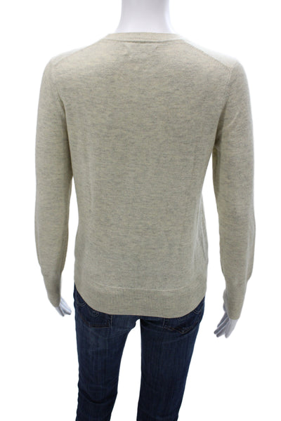 Isabel Marant Etoile Womens Beige Pullover Crewneck Cotton Size 34