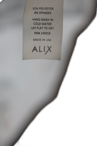 ALIX NYC Women Black Basic T-Shirt Short Sleeve Crew Neck Polyester Size M