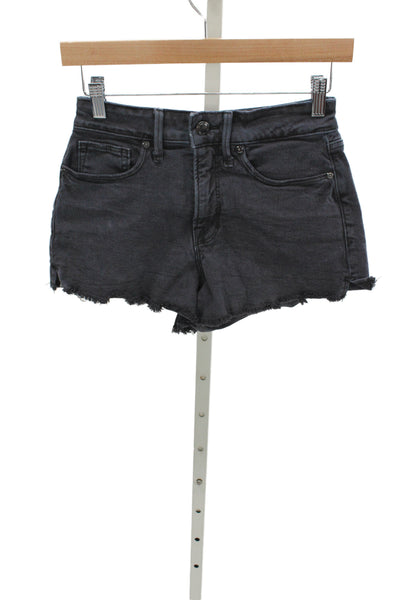 Good American Women Cut-Off Black Shorts Size 00