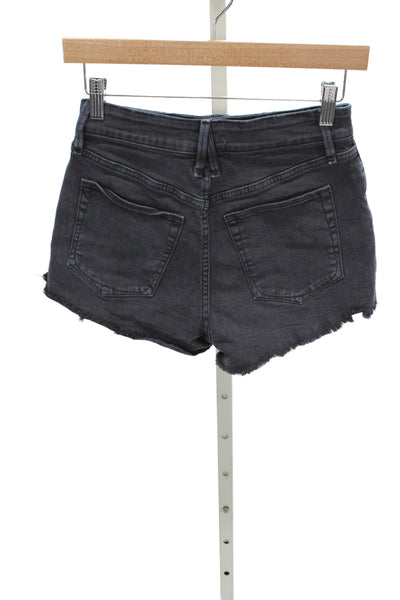 Good American Women Cut-Off Black Shorts Size 00