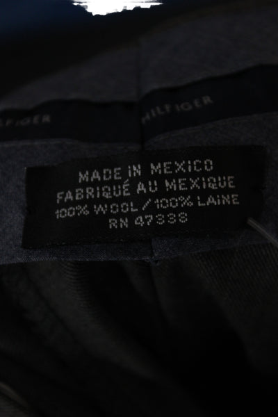 Tommy Hilfiger Mens Gray Worsted Wool Dress Pants 30 Inseam Size L