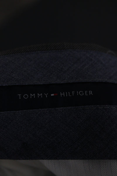 Tommy Hilfiger Mens Gray Worsted Wool Dress Pants 30 Inseam Size L