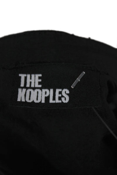 The Kooples Women Shirt Dress Black Long Sleeve Cotton Size M