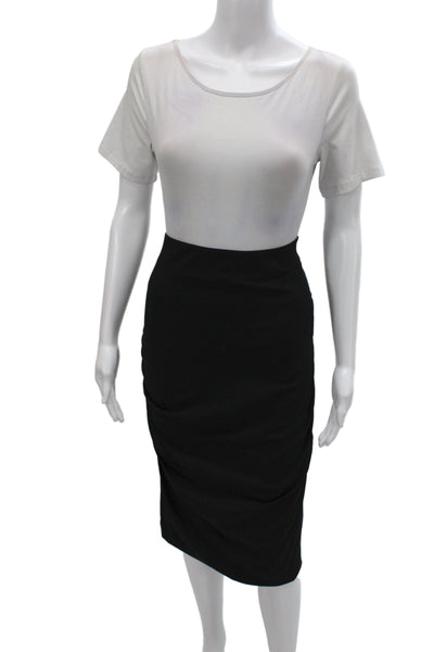 Marccain Women Pencil Skirt Black Knee Length Size 5