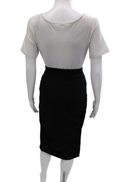 Marccain Women Pencil Skirt Black Knee Length Size 5