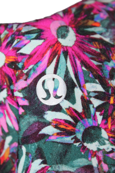 Lululemon Women Ankle Floral Multicolor Leggings Size 8