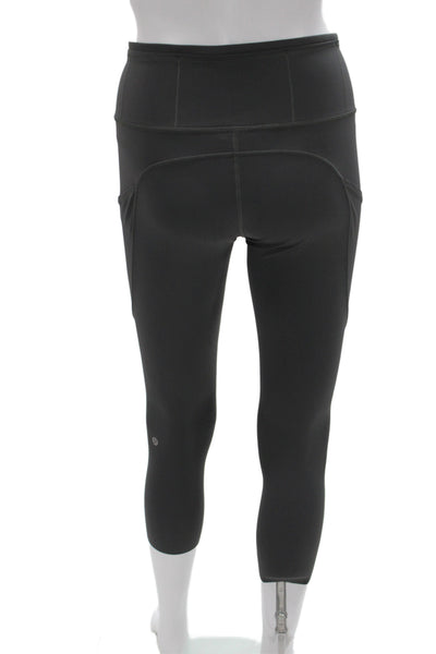 Lululemon Women Capri Leggings Black Athleisure Size 6