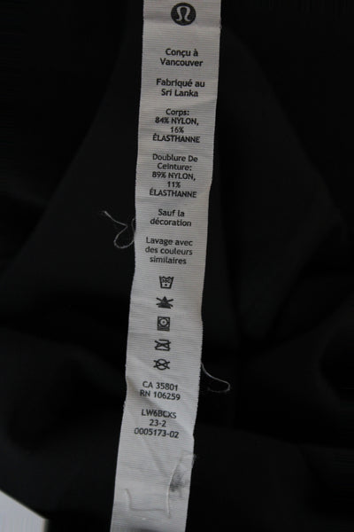 Lululemon Women Capri Leggings Black Athleisure Size 6