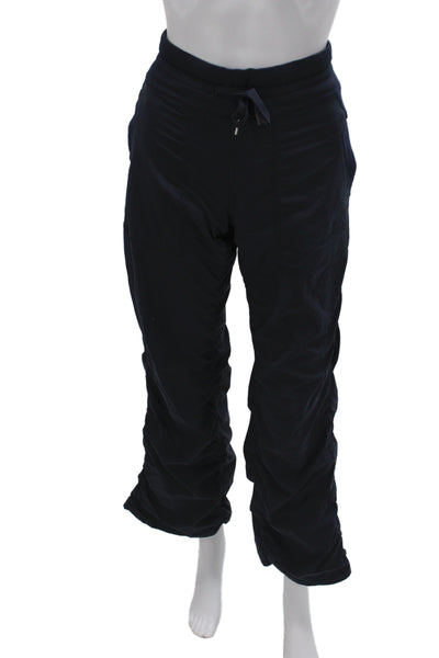 Lululemon Women Jogger Pants Black Drawstring Nylon Size 6