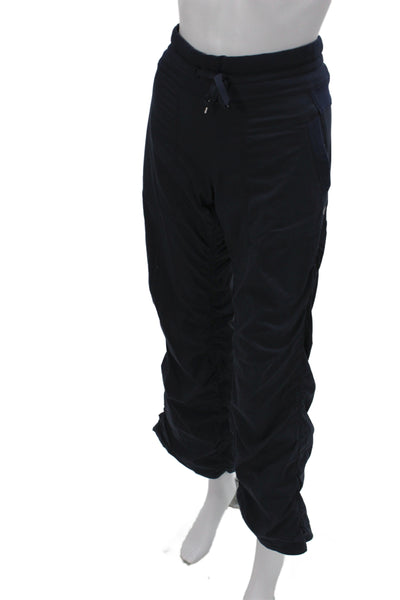 Lululemon Women Jogger Pants Black Drawstring Nylon Size 6