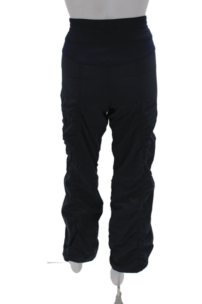 Lululemon Women Jogger Pants Black Drawstring Nylon Size 6