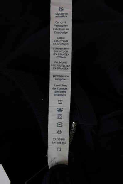 Lululemon Women Jogger Pants Black Drawstring Nylon Size 6