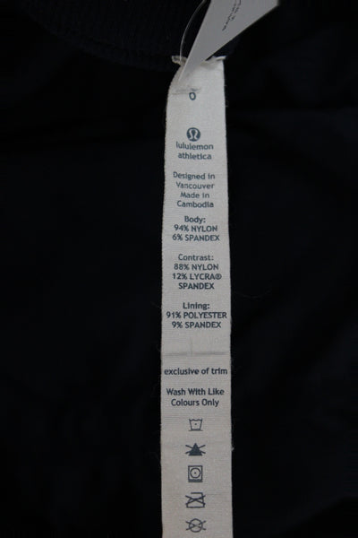 Lululemon Women Jogger Pants Black Drawstring Nylon Size 6