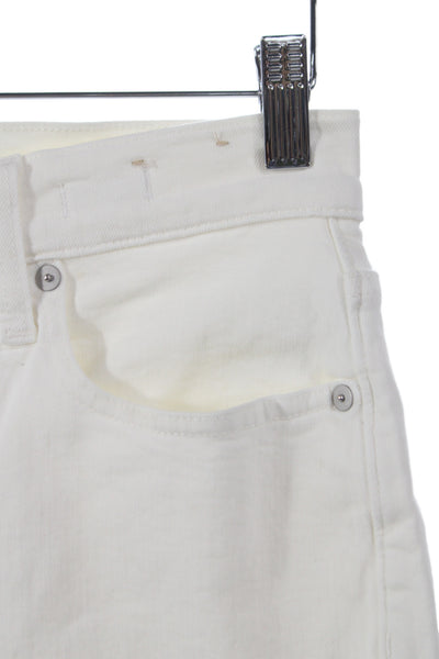 Madewell Womens Cropped White High Rise Cotton Jeans Size 26