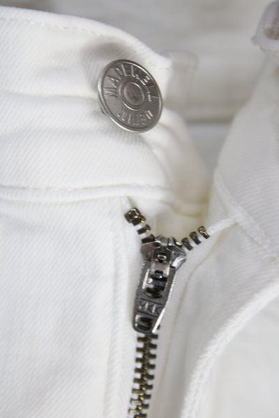 Madewell Womens Cropped White High Rise Cotton Jeans Size 26