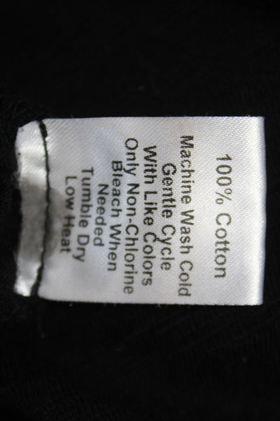 Wilt Women Basic V-Neck Black Cotton Short Sleeve T-Shirt Size L