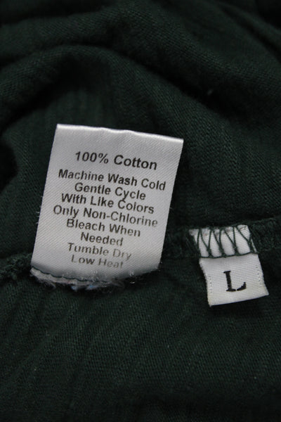 Wilt Womens Basic Cotton Crew Neck Long Sleeve T-Shirt Green Size L