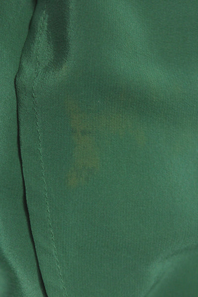 Joie Women Tunic Blouse Green Silk V-Neck 3/4 Sleeve Classic Size S