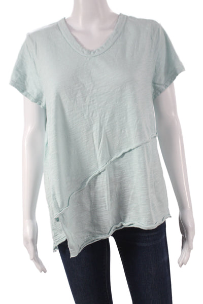 Wilt Women Jersey T-Shirt Green Scoop Neck Short Sleeve Cotton Size L