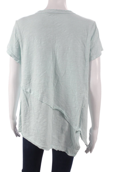 Wilt Women Jersey T-Shirt Green Scoop Neck Short Sleeve Cotton Size L