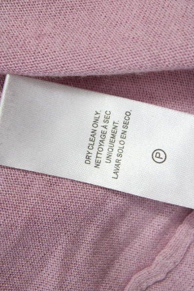 Splendid Womens Pullover Sweater Pink Crewneck Long Sleeve Viscose Size L