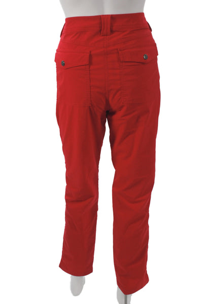 Anatomie Women Cargo Pants Red Button 92% Polyamide Size XL