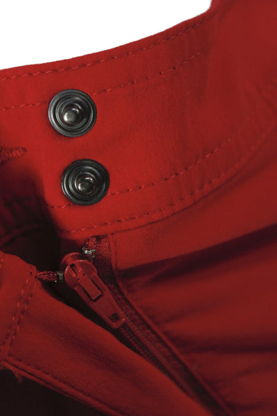 Anatomie Women Cargo Pants Red Button 92% Polyamide Size XL