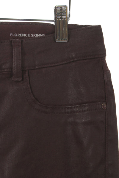 DL1961 Women Purple Skinny Jeans Mid Rise Cotton Blend Inseam 27 Size 32