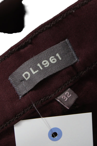 DL1961 Women Purple Skinny Jeans Mid Rise Cotton Blend Inseam 27 Size 32