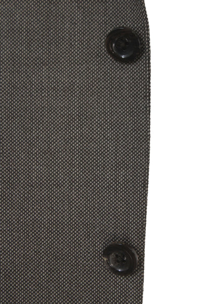 Hickey Mens Brown Worsted Wool Classic Blazer Size 40