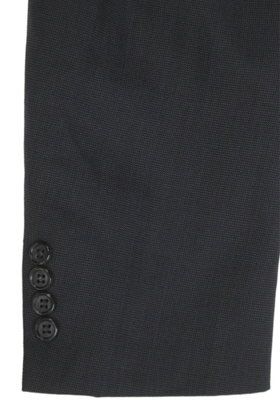 Burberrys Men Blazer Gray Wool Striped Button Size 40