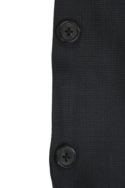 Burberrys Men Blazer Gray Wool Striped Button Size 40
