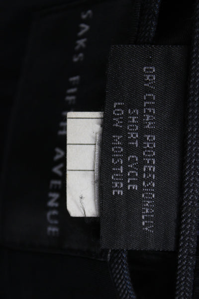 Burberrys Men Blazer Gray Wool Striped Button Size 40