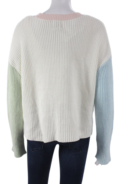 Blue Rain Women Cardigan Blue V-Neck Long Sleeve Solid 60% Cotton Fall Size S