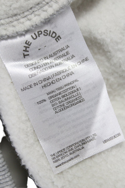 The Upside Women Pullover Gray 100% Organic Cotton Athleisure Size S