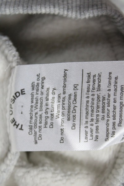 The Upside Women Pullover Gray 100% Organic Cotton Athleisure Size S