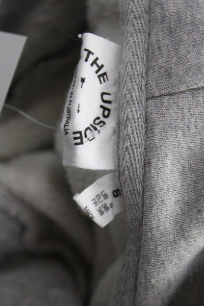 The Upside Women Pullover Gray 100% Organic Cotton Athleisure Size S