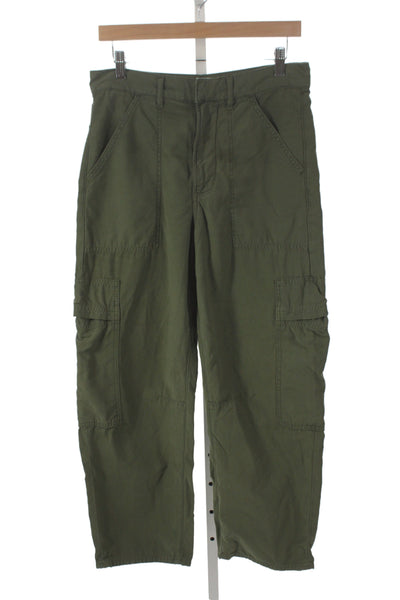 Citizens of Humanity Women Green Cargo Pants 100% Regenerative Cotton Size 27