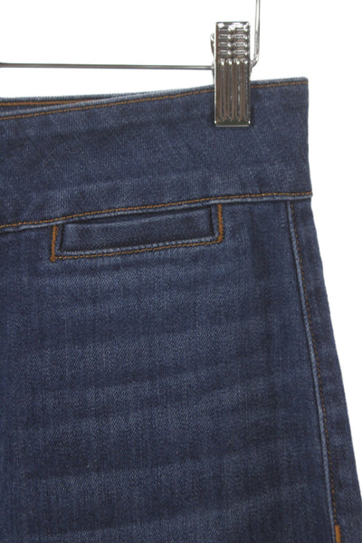 ASKKNY Women Wide-Leg Blue Cotton High Rise Jeans Size 27