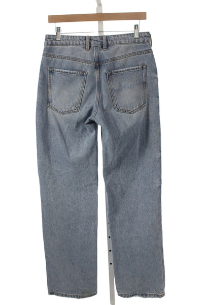 Ser.O.Ya Womens Straight Blue Jeans 100% Cotton High Rise Size 24