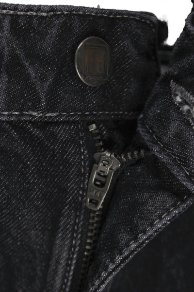 Ksubi Mens Tapered Jeans Black Cotton High Rise 30 Inseam Size 26