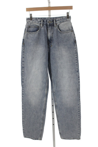Ksubi Womens Straight Jeans Blue High Rise 100% Cotton Size 27