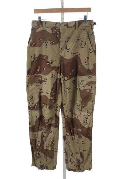 Re/Done Womens Cargo Pants Multicolor Camouflage Button Size XS