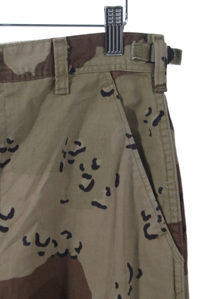 Re/Done Womens Cargo Pants Multicolor Camouflage Button Size XS