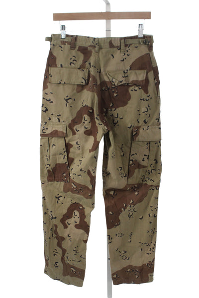 Re/Done Womens Cargo Pants Multicolor Camouflage Button Size XS