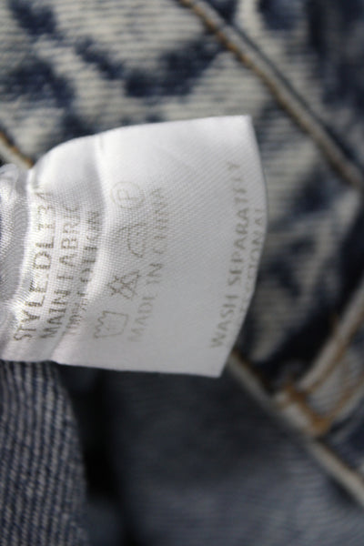 By.DYLN Womens Straight Jeans High Rise Blue 100% Cotton 90s Size XS