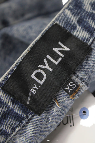 By.DYLN Womens Straight Jeans High Rise Blue 100% Cotton 90s Size XS