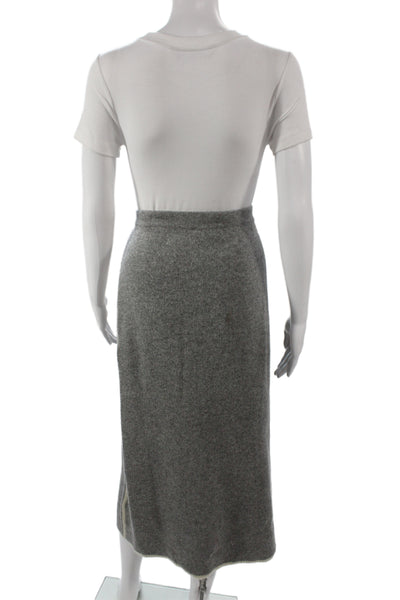 Zara Womens Pencil Skirt Gray Pull On Knee Length Size XL
