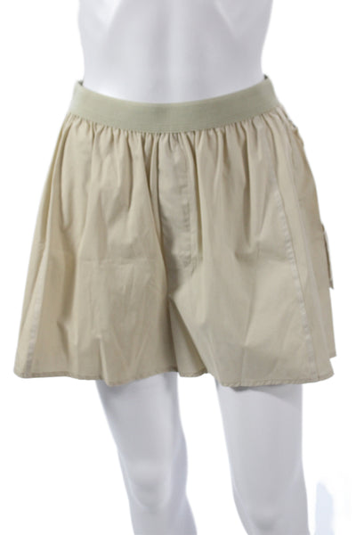Riley Womens Casual Beige Cotton Pull On Shorts Size L